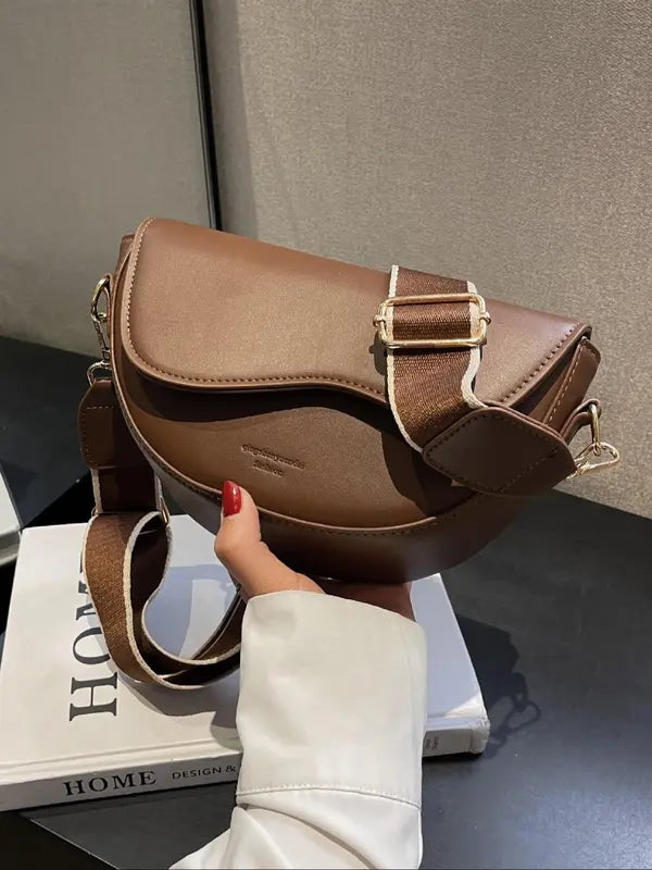 GABI - Simple Small Satchel Bag Versatile Flip Cover Crossbody Shoulder Bag