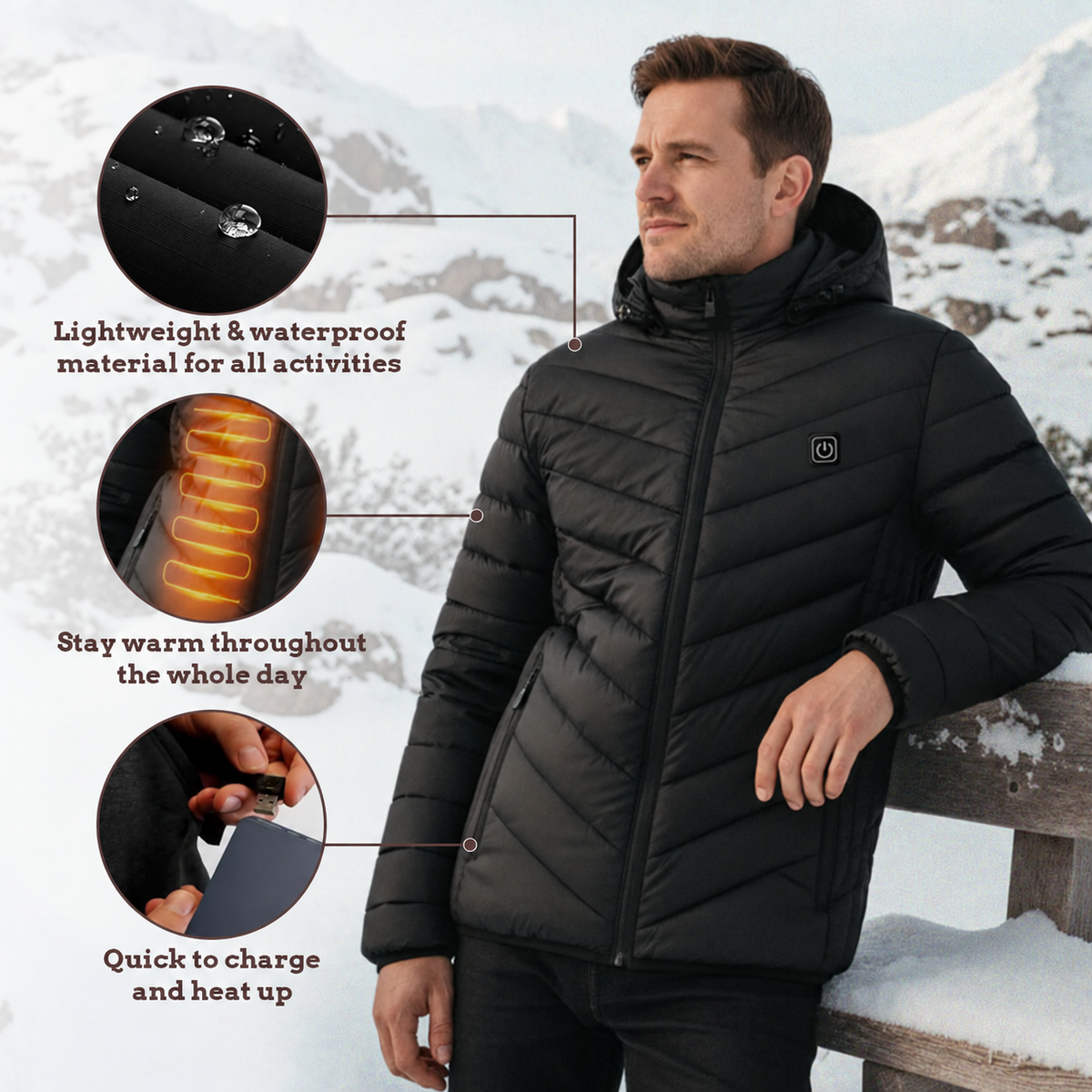 Nordic Ultralight Heated Jacket – Unisex