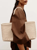 LINDSAY - Elegant Woven Tote Bag for Casual Daily Use