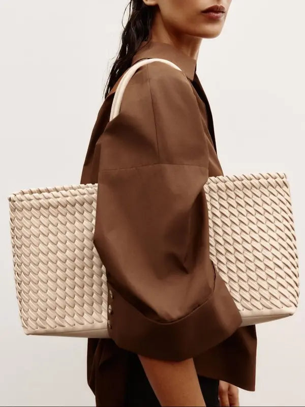 LINDSAY - Elegant Woven Tote Bag for Casual Daily Use