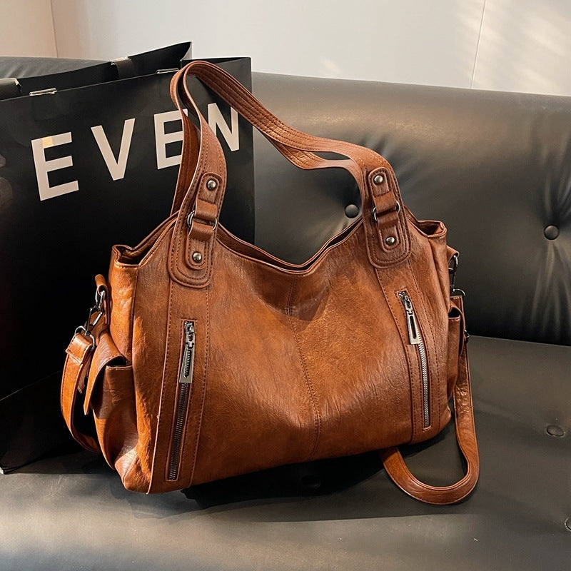 NOEMIE - Classic Leather Tote Bag