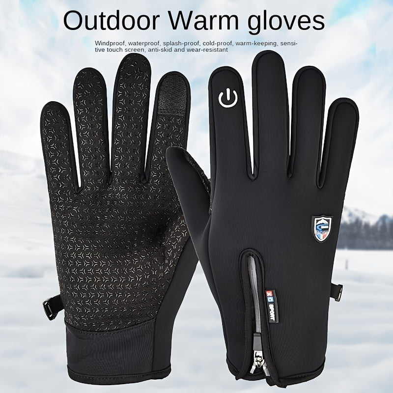 ThermaGrip Winter Gloves – Windproof & Water-Resistant | 2 Pairs