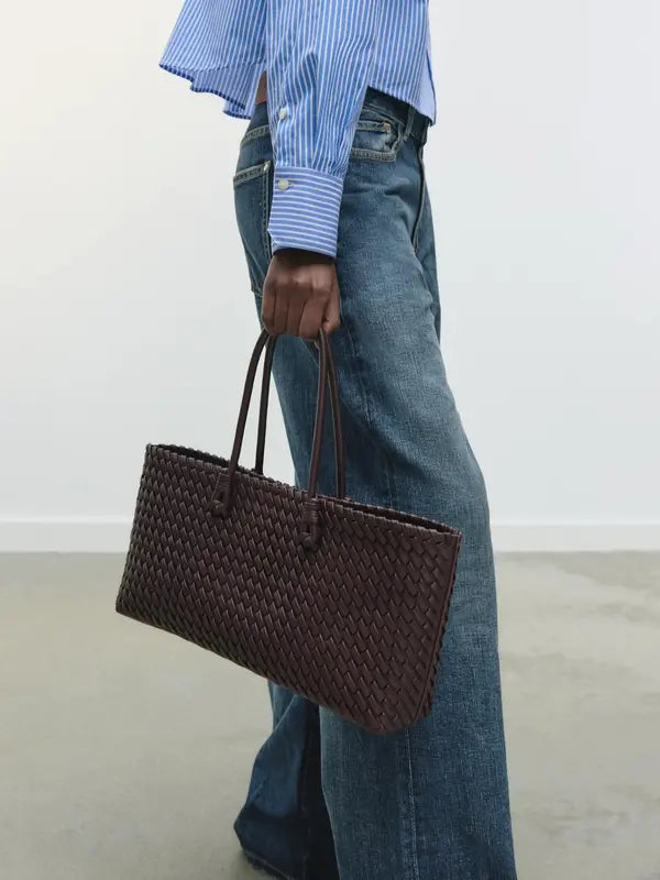 LINDSAY - Elegant Woven Tote Bag for Casual Daily Use