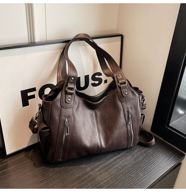 NOEMIE - Classic Leather Tote Bag
