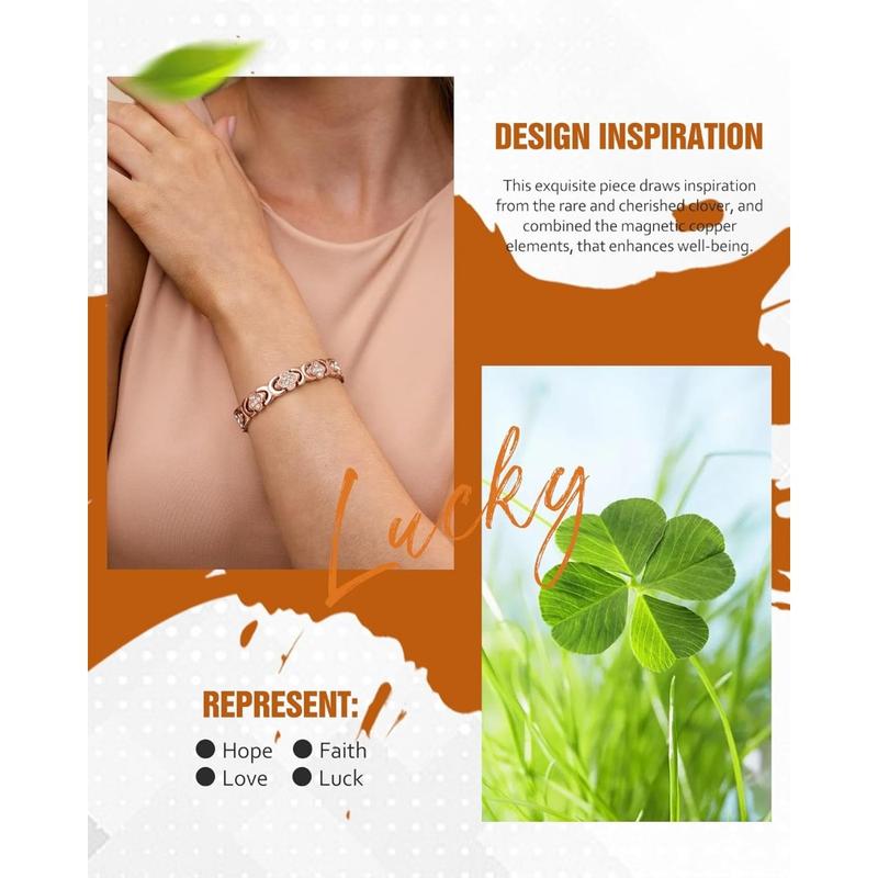MONIQUE - Elegant Magnetic Copper Bangle