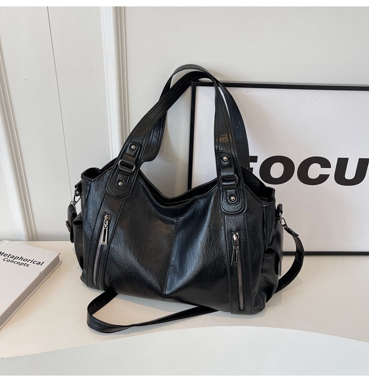 NOEMIE - Classic Leather Tote Bag