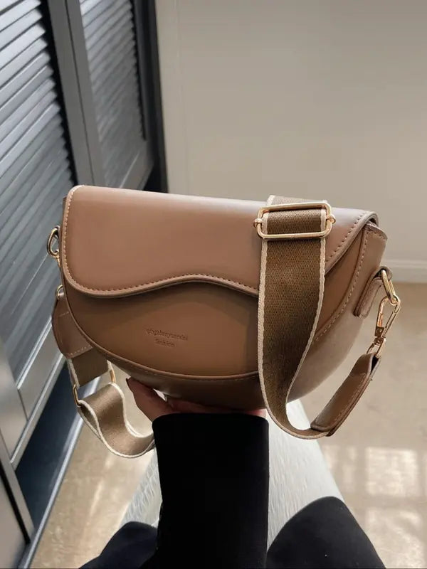 GABI - Simple Small Satchel Bag Versatile Flip Cover Crossbody Shoulder Bag