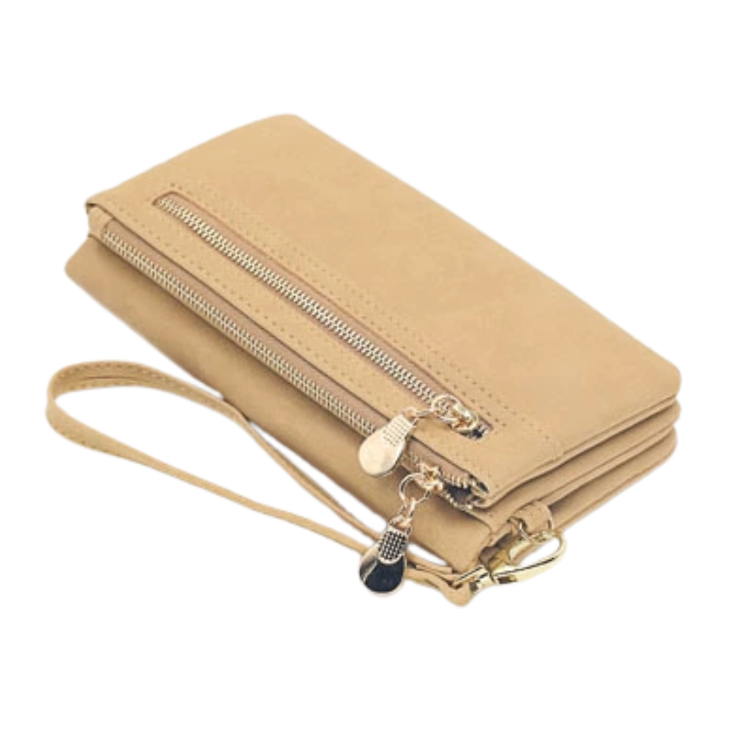 WINIFRED – Vintage Zip-Around Mini Wristlet Wallet