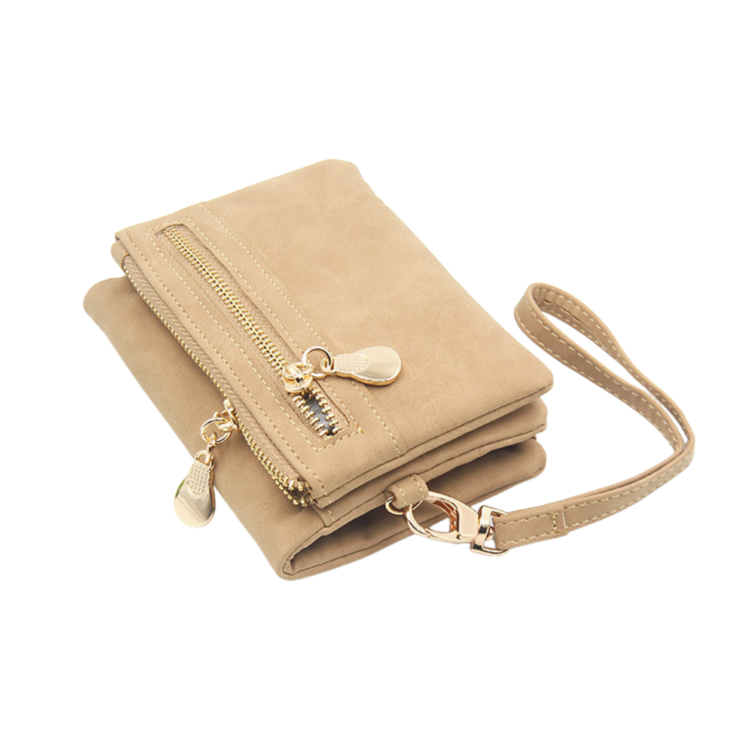 WINIFRED – Vintage Zip-Around Mini Wristlet Wallet