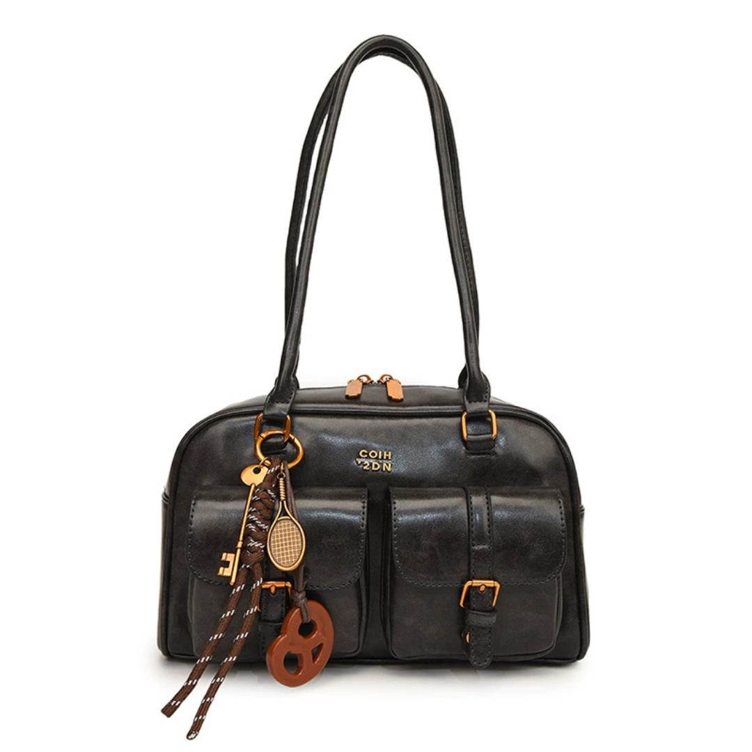 VESPER – Vintage Structured PU Leather Satchel