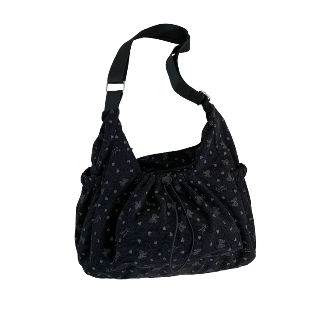 HARLOW – Plaid Drawstring Cloud Hobo Bag