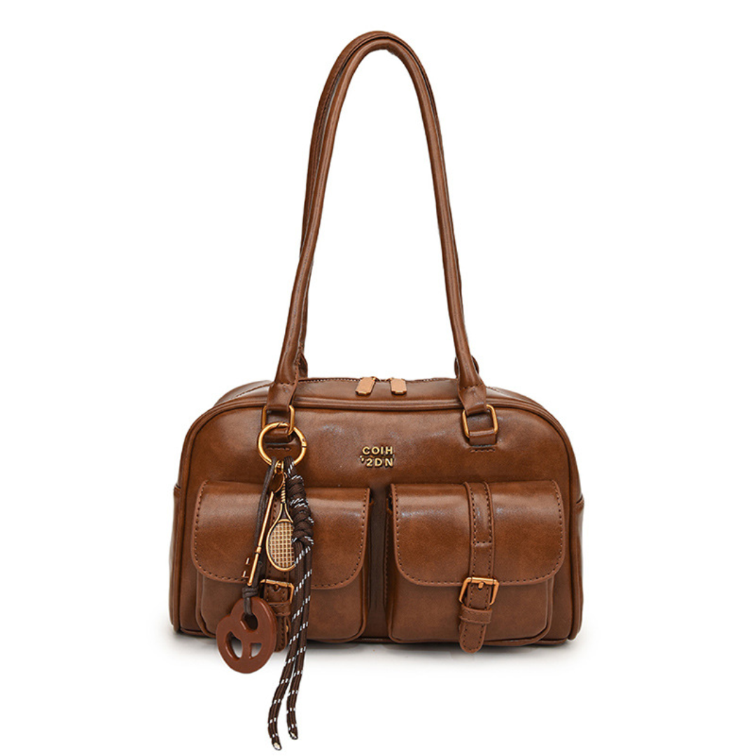 VESPER – Vintage Structured PU Leather Satchel