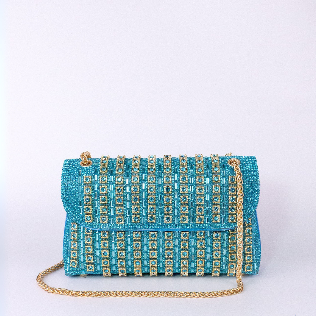LAVIERA - Chic Chain Colored Diamond Shoulder Bag