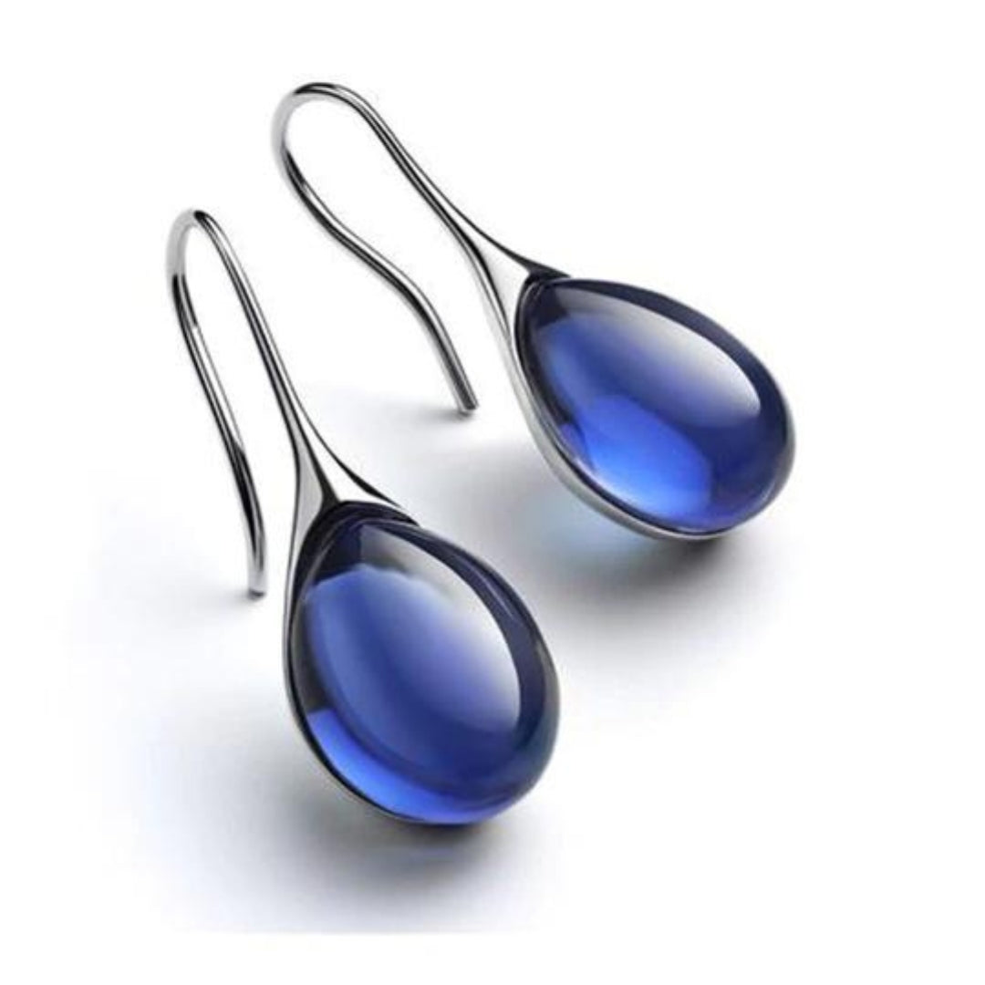 ROMY - Crystal Drop Earrings in Gold and Silver