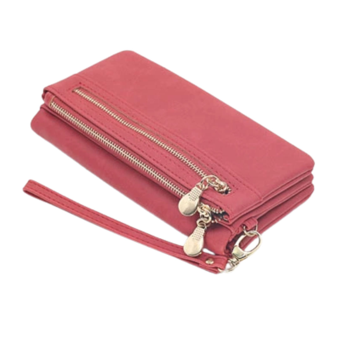 WINIFRED – Vintage Zip-Around Mini Wristlet Wallet