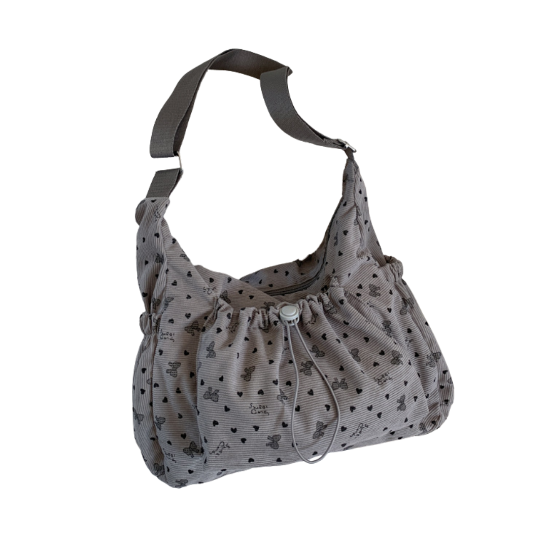 HARLOW – Plaid Drawstring Cloud Hobo Bag