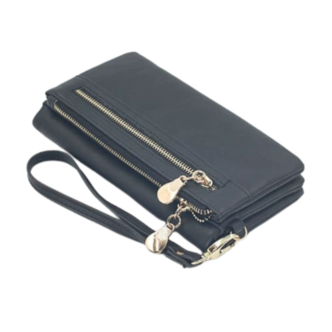 WINIFRED – Vintage Zip-Around Mini Wristlet Wallet