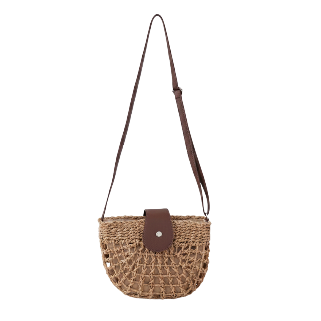 CALLA – Boho Hollow-Out Straw Crossbody Bag