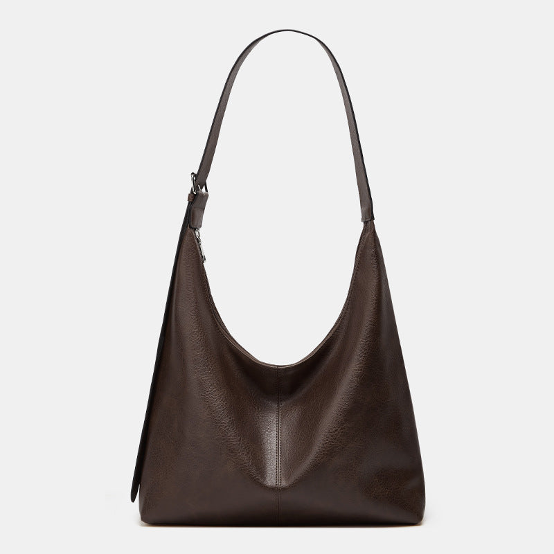 DESIREE - Women’s Solid Color PU Leather Shoulder Bag Versatile Daily Shopping & Work Bag