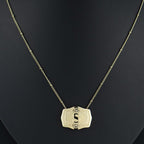 CINDY - Sleek Initial Letter Pendant Necklace