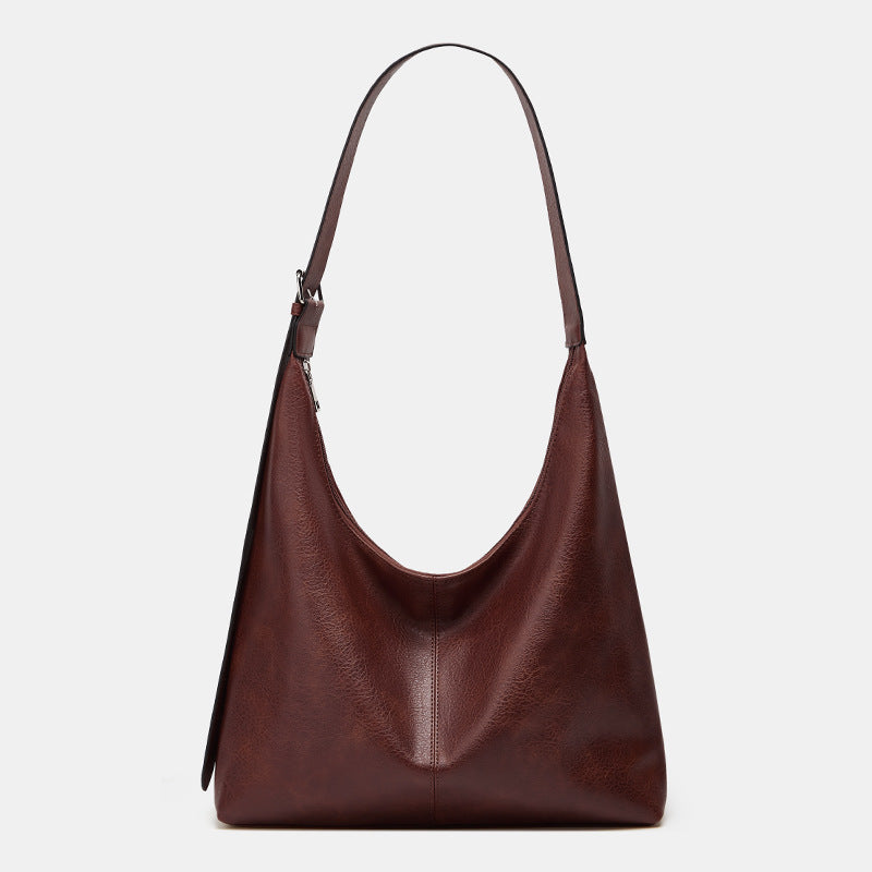 DESIREE - Women’s Solid Color PU Leather Shoulder Bag Versatile Daily Shopping & Work Bag