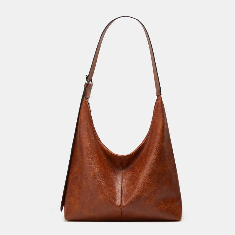 DESIREE - Women’s Solid Color PU Leather Shoulder Bag Versatile Daily Shopping & Work Bag