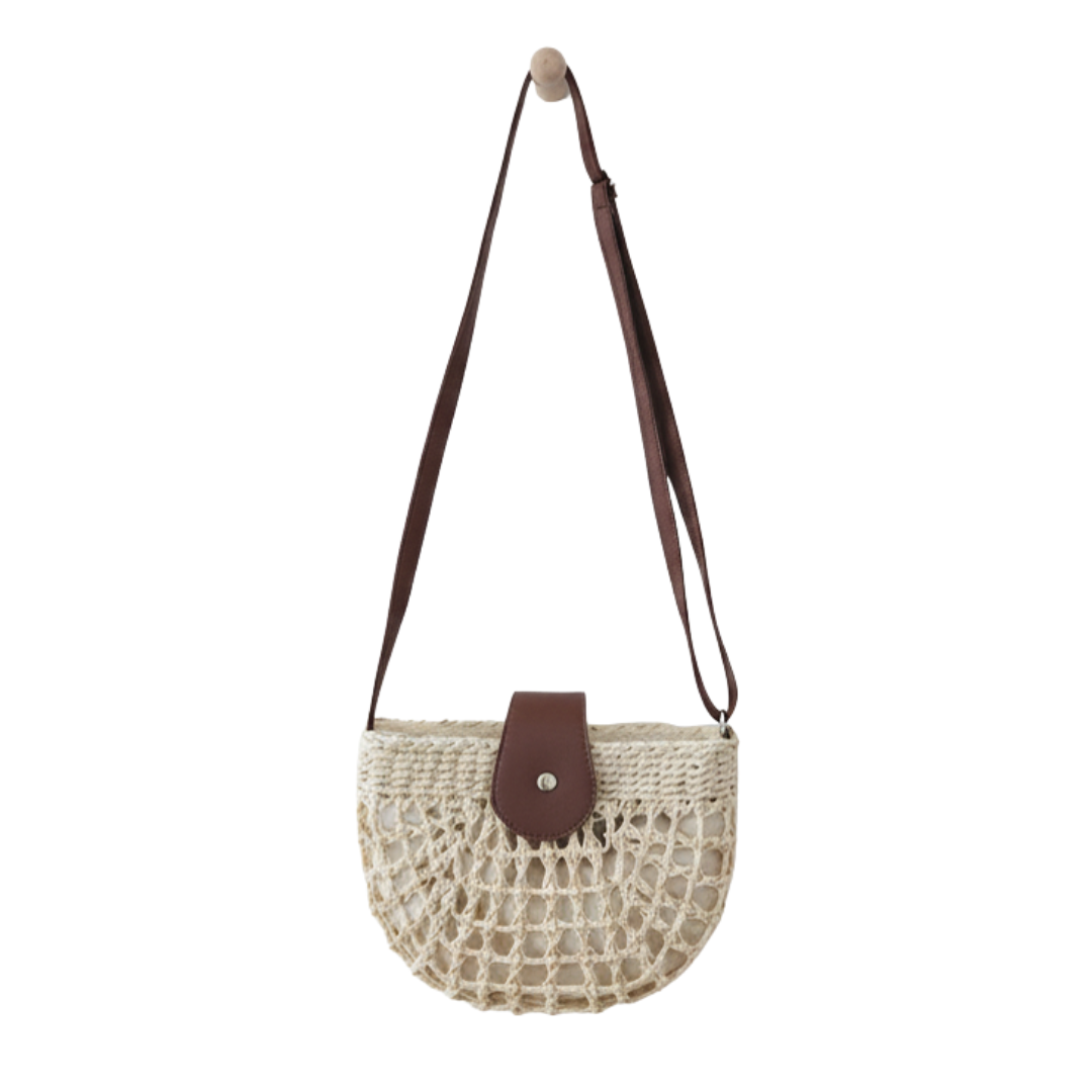 CALLA – Boho Hollow-Out Straw Crossbody Bag
