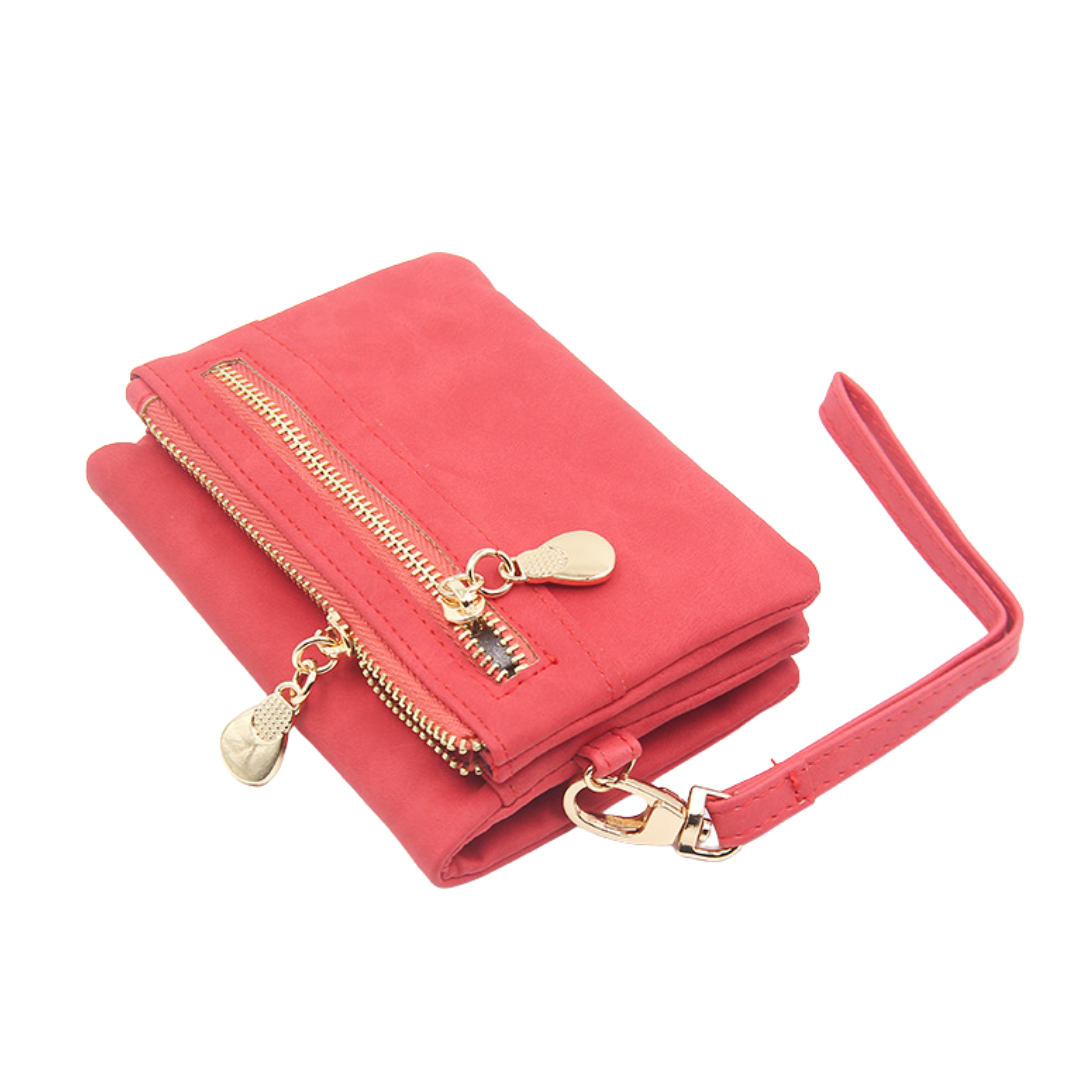 WINIFRED – Vintage Zip-Around Mini Wristlet Wallet