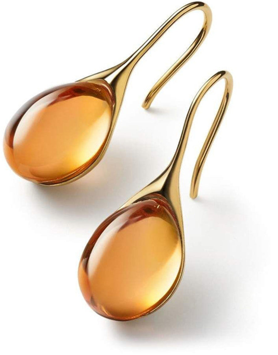 ROMY - Crystal Drop Earrings in Gold and Silver