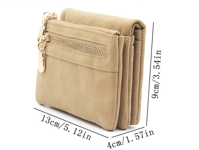 WINIFRED – Vintage Zip-Around Mini Wristlet Wallet