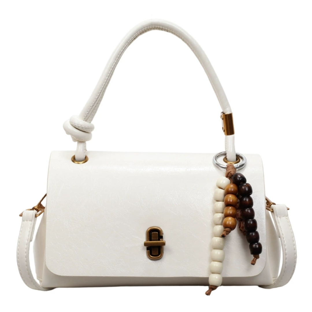 CAMILLE – Glossy Oil-Wax Satchel Bag