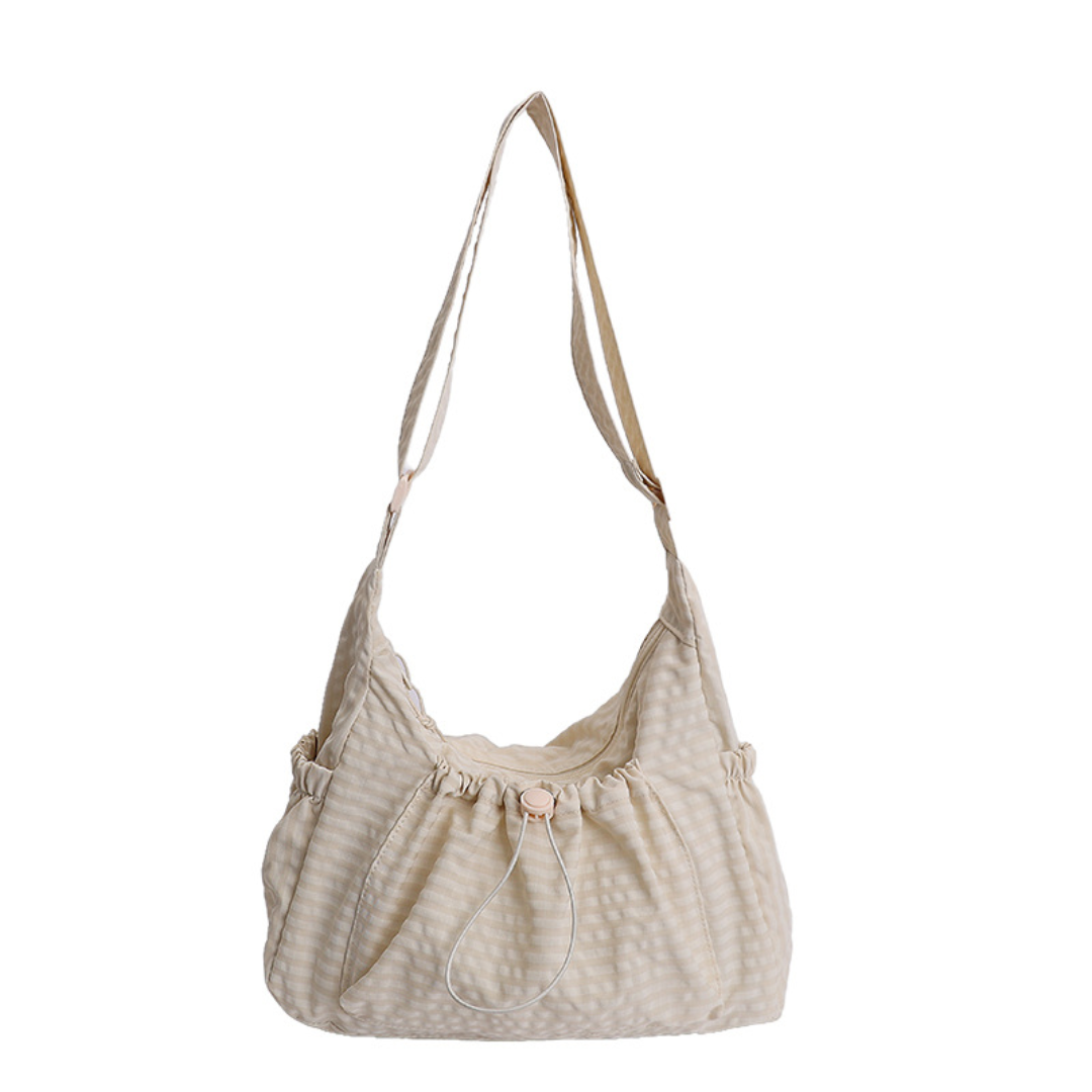 HARLOW – Plaid Drawstring Cloud Hobo Bag