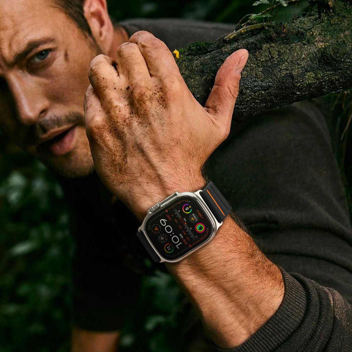 Buckle Bracelet, Nylon, Tactical and Secure Style, for Apple Watch, Adjustable, Barcole Model