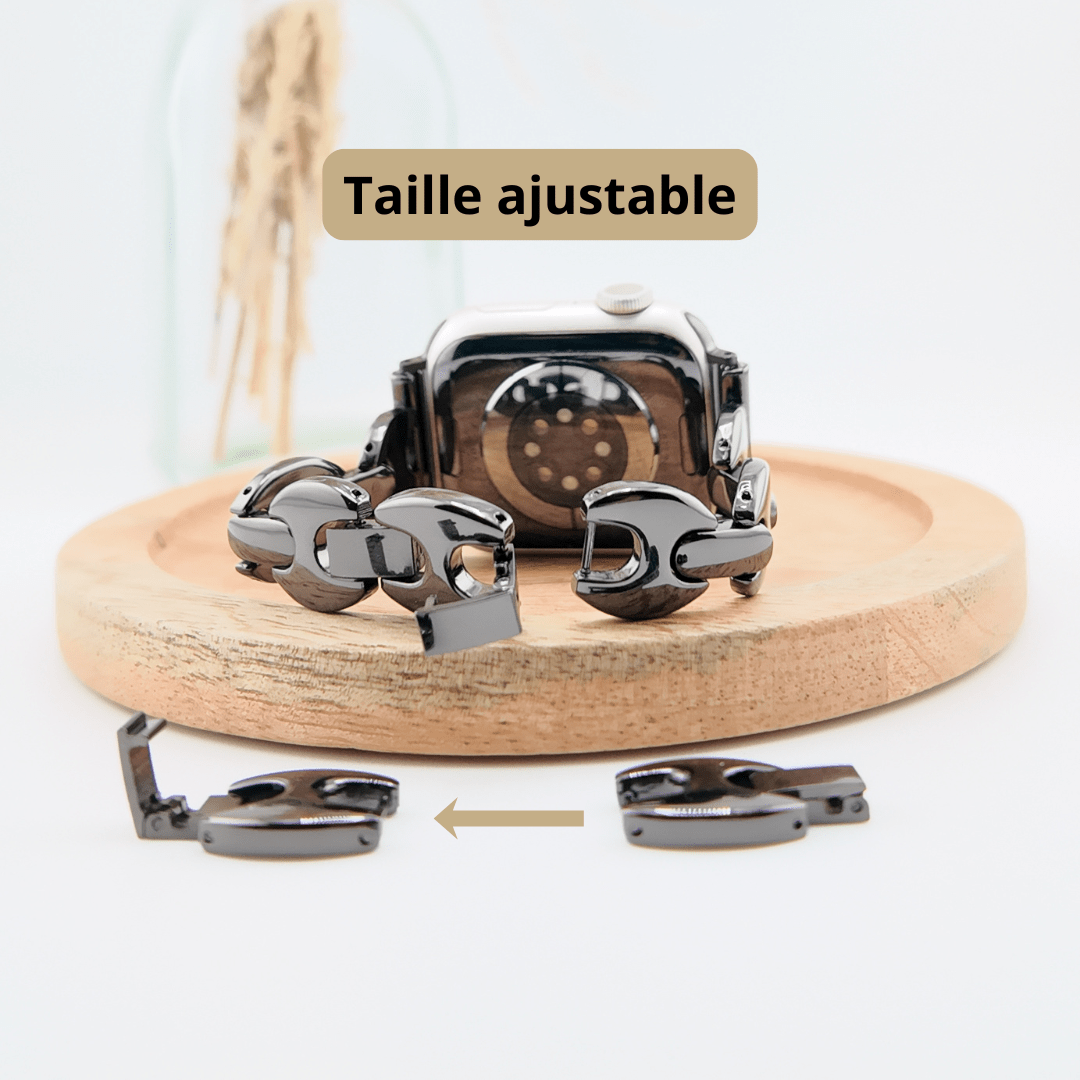 Apple Watch bracelet with marine links, for women, modern design, Vily model