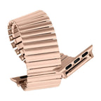 Tydia Model Stainless Steel Elastic Link Bracelet for Apple Watch, Stretchable Design, Comfortable and Clasp-Free