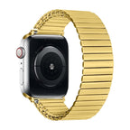 Tydia Model Stainless Steel Elastic Link Bracelet for Apple Watch, Stretchable Design, Comfortable and Clasp-Free