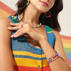 Rainbow Apple Watch Bracelet for Women, Multicolored Resin, Winx Model
