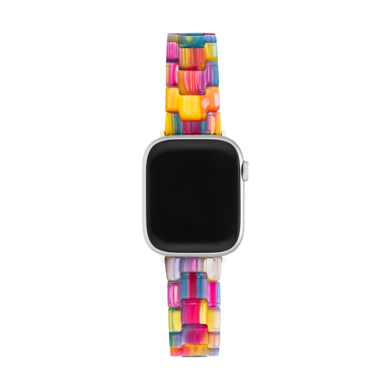 Rainbow Apple Watch Bracelet for Women, Multicolored Resin, Winx Model