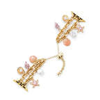 Apple Watch Bracelet, with marine charms, gold or silver, summer spring, Marina model