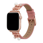 Chic Apple Watch bracelet with sparkling charms for a radiant look, love and hearts, Erdia model