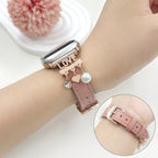 Chic Apple Watch bracelet with sparkling charms for a radiant look, love and hearts, Erdia model