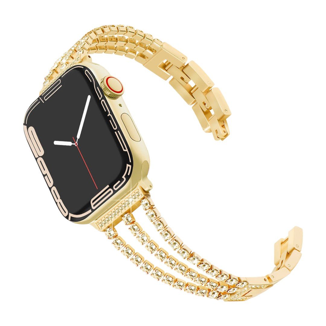 Apple Watch Bracelet, sparkling crystals, elegant design and convenient clasp, evening, Kendja model