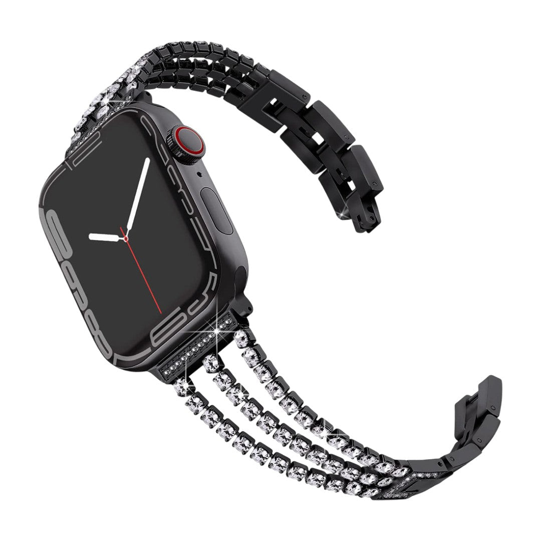 Apple Watch Bracelet, sparkling crystals, elegant design and convenient clasp, evening, Kendja model