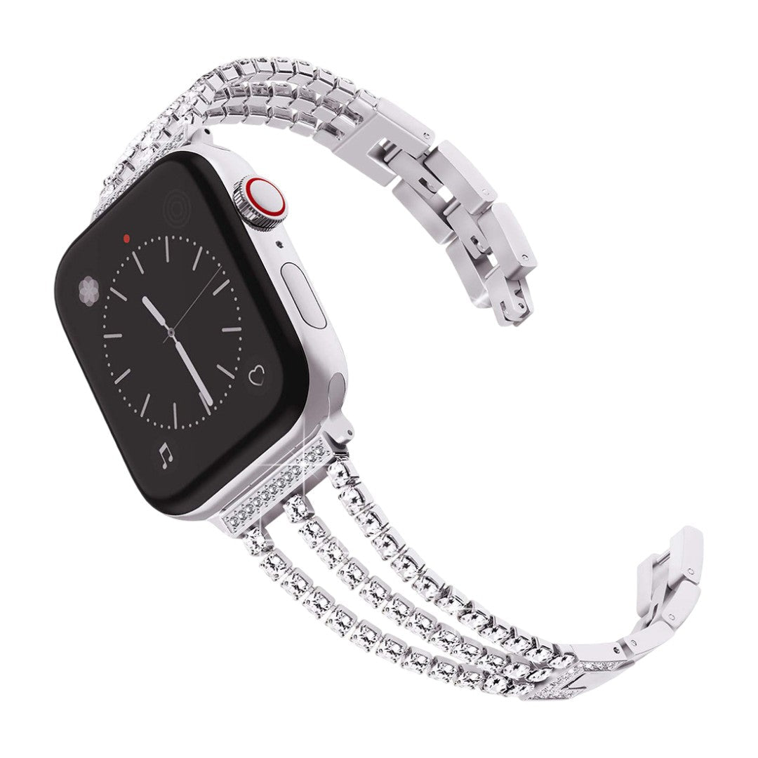 Apple Watch Bracelet, sparkling crystals, elegant design and convenient clasp, evening, Kendja model