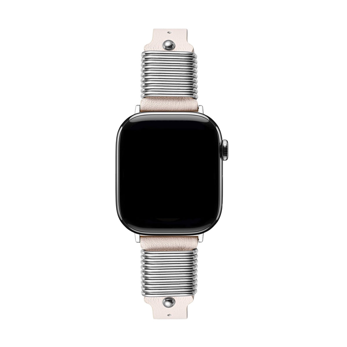 Apple Watch Bracelet with Metal Rings, Pin Buckle, for Women, Zenda Model