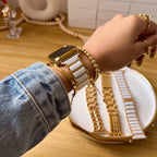 Apple Watch bracelet, stainless steel, elegant and luxurious appearance, Delta model