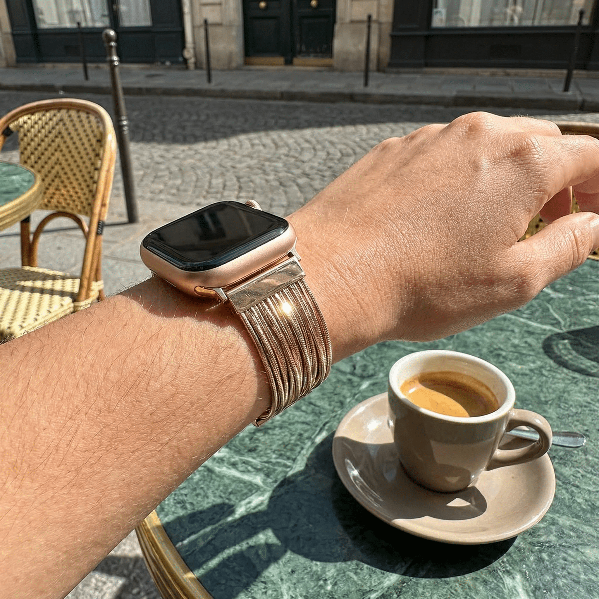Apple Watch bracelet, stainless steel, for women, Lorena model
