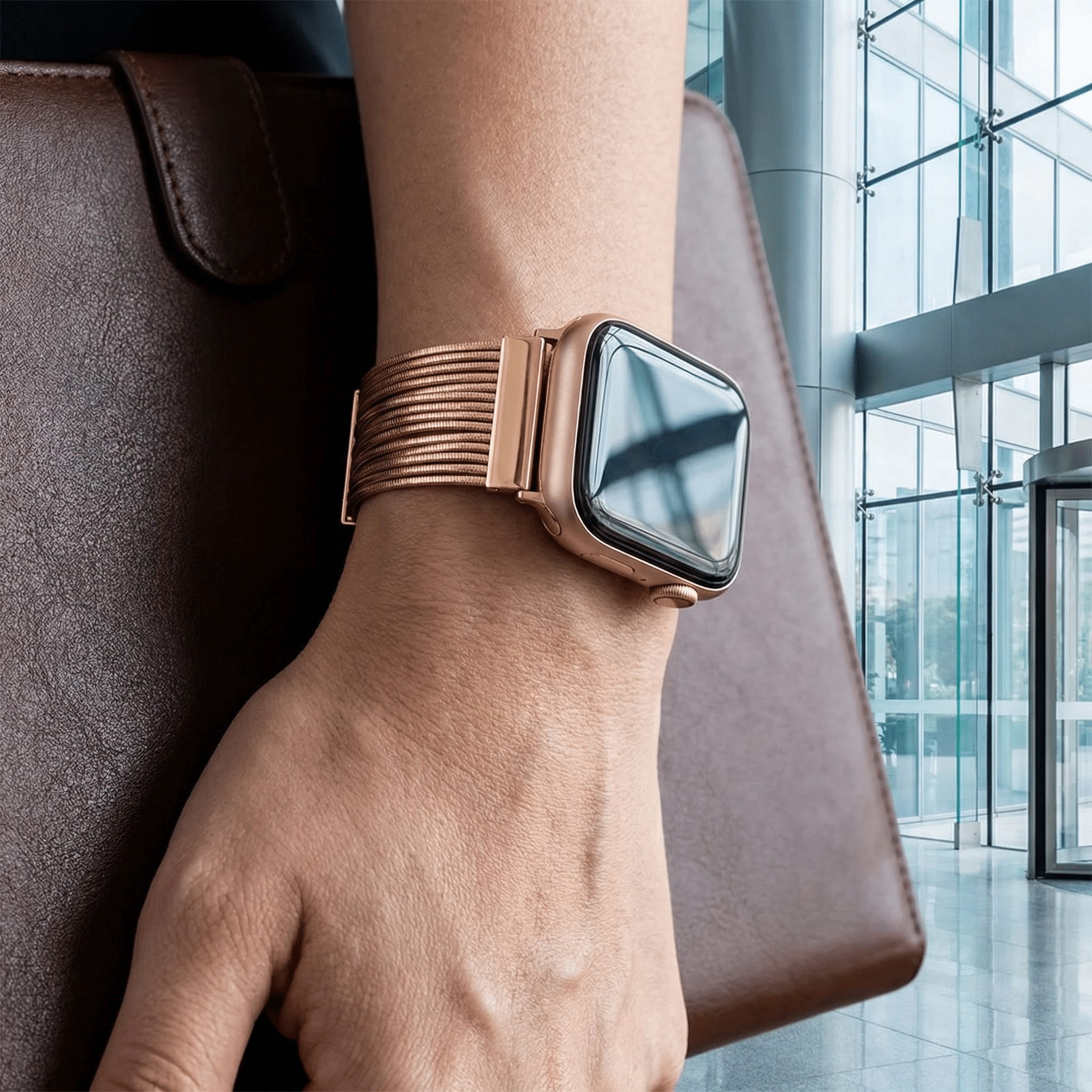 Apple Watch bracelet, stainless steel, for women, Lorena model