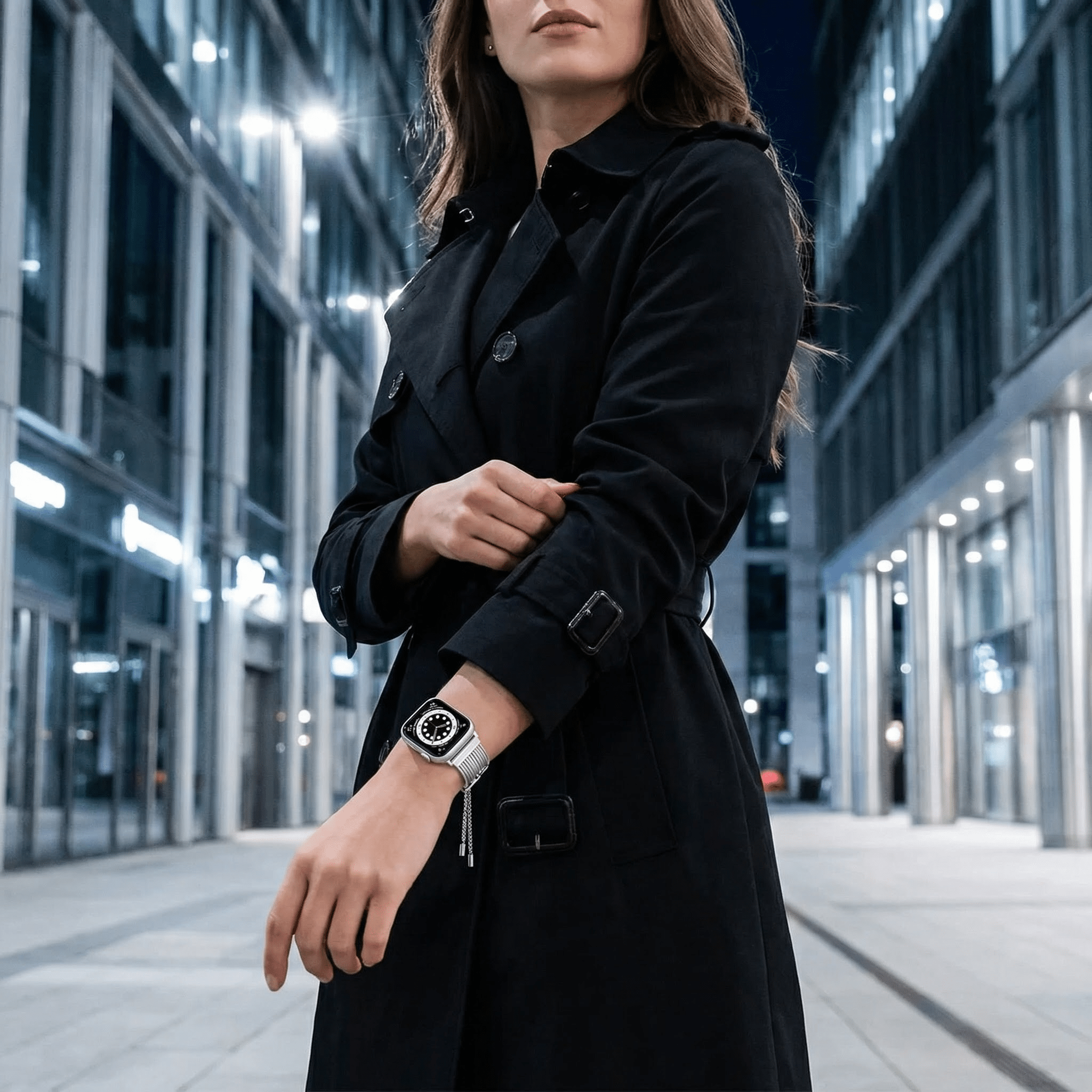 Apple Watch bracelet, stainless steel, for women, Lorena model