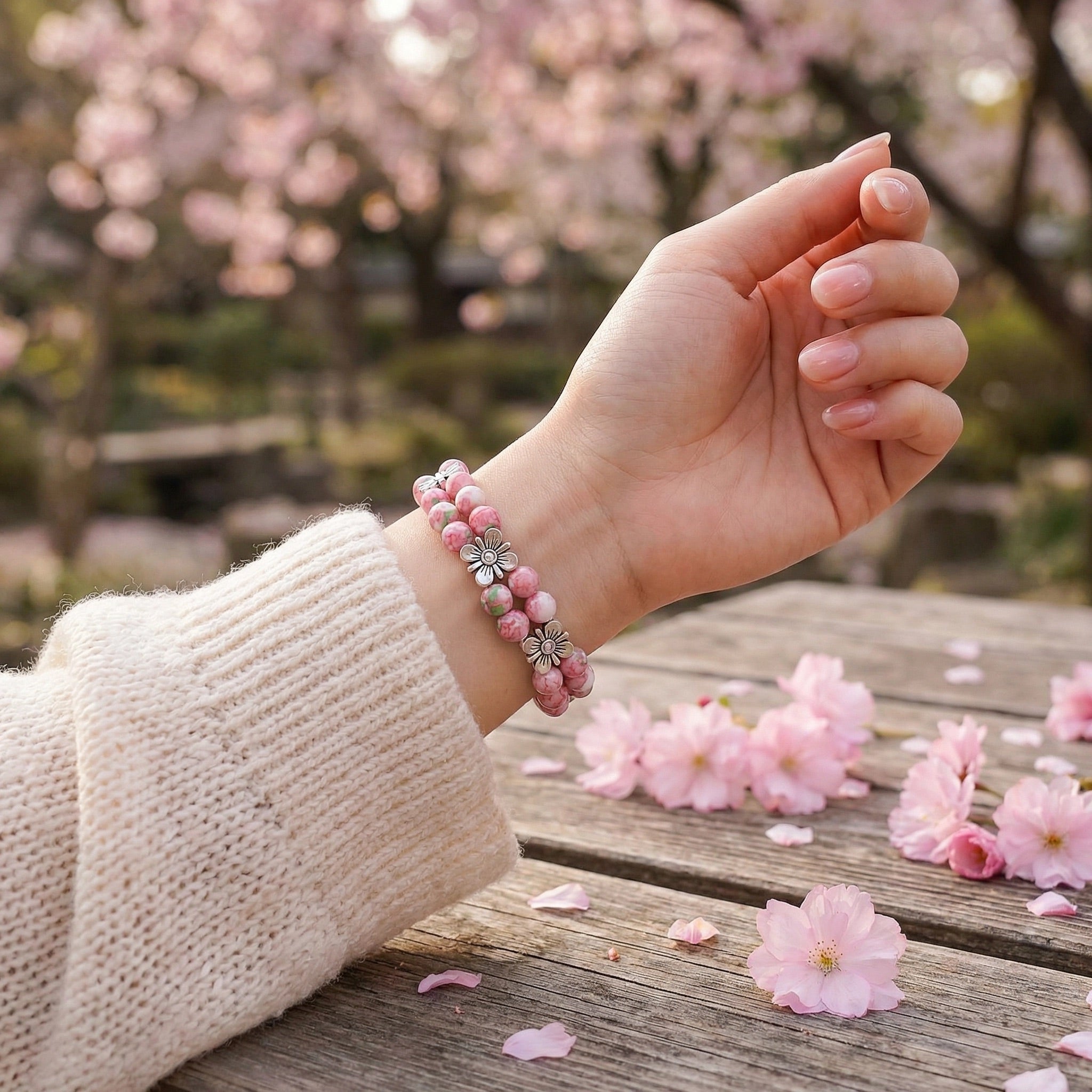 Apple Watch Bracelet in Genuine Agate, Colorful Natural Beads, Comfortable Elastic for Women, Elegant Wrist Jewelry, Rodra Model